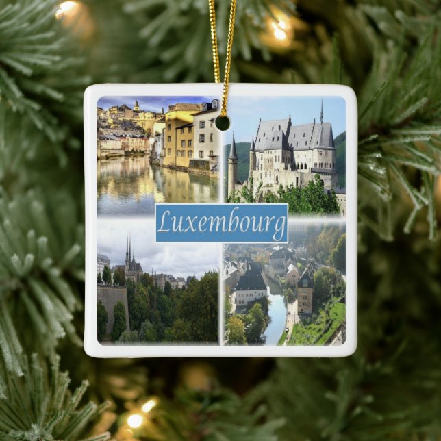 ORNAMENTO DE CERÂMICA LU003 LUXEMBURGO, (Árvore)