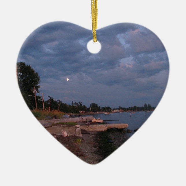 Ornamento De Cerâmica Lua cheia (Frente)