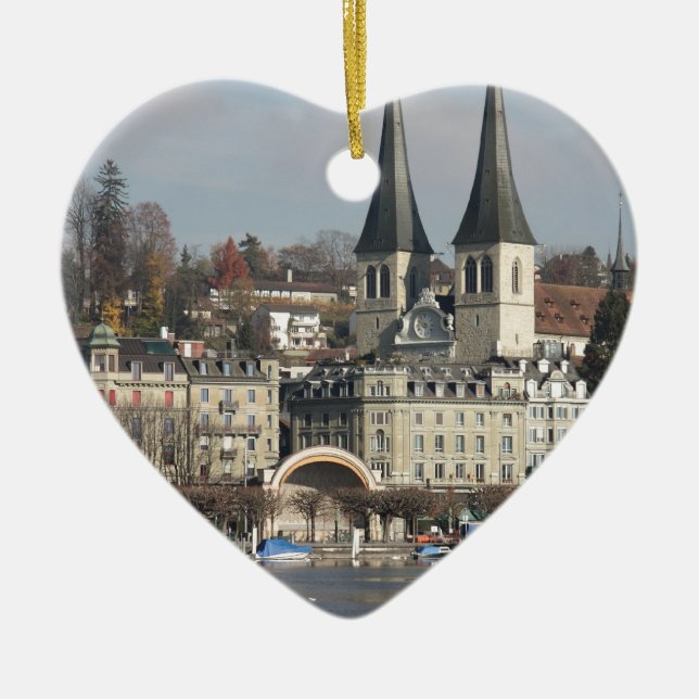 Ornamento De Cerâmica Lucern, suiça (Frente)