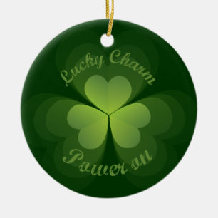 Ornamento De Cerâmica Lucky Charm Power On