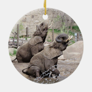 Ornamento De Cerâmica Lucky e Kimba 2014