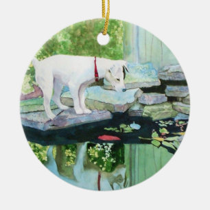 Ornamento De Cerâmica Lucy o Jack Russell Terrier