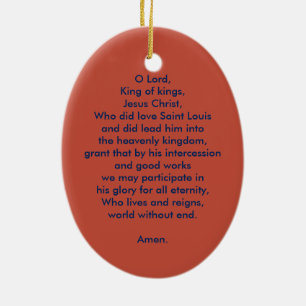 Ornamento De Cerâmica Luís IX, Rei (PM 05)