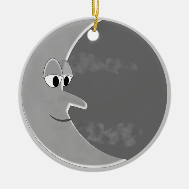 Ornamento De Cerâmica Luna (Frente)