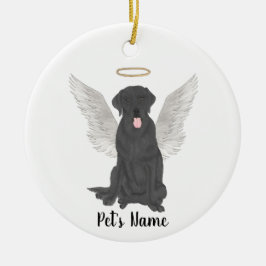 Ornamento De Cerâmica Luto por Black Lab Personalizado