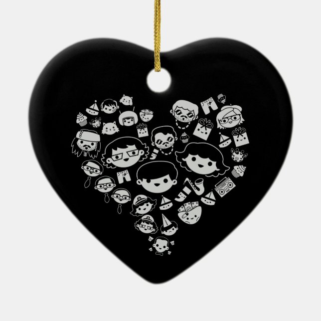 Ornamento De Cerâmica Luv 2 (Verso)