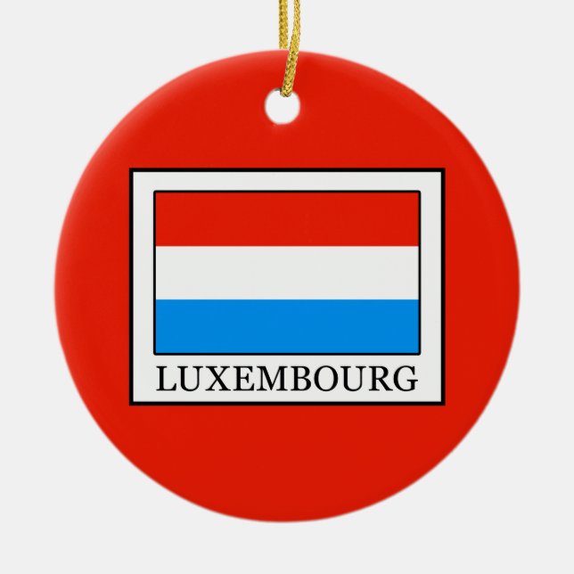 Ornamento De Cerâmica Luxemburgo (Frente)