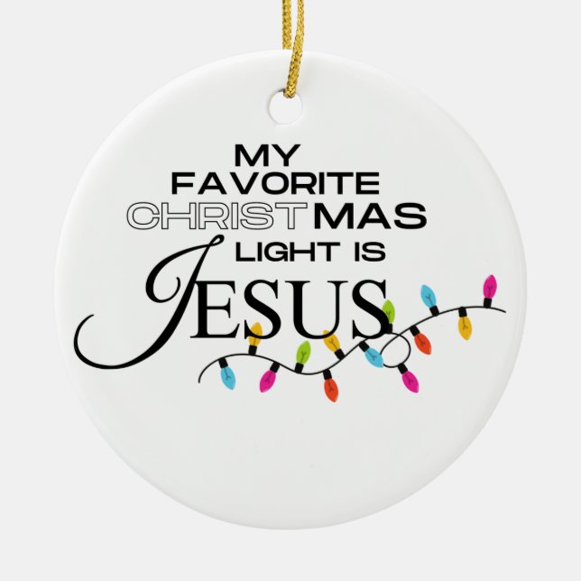 Ornamento De Cerâmica Luz do Mundo (Frente)