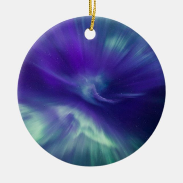 Ornamento De Cerâmica Luz do norte (Frente)