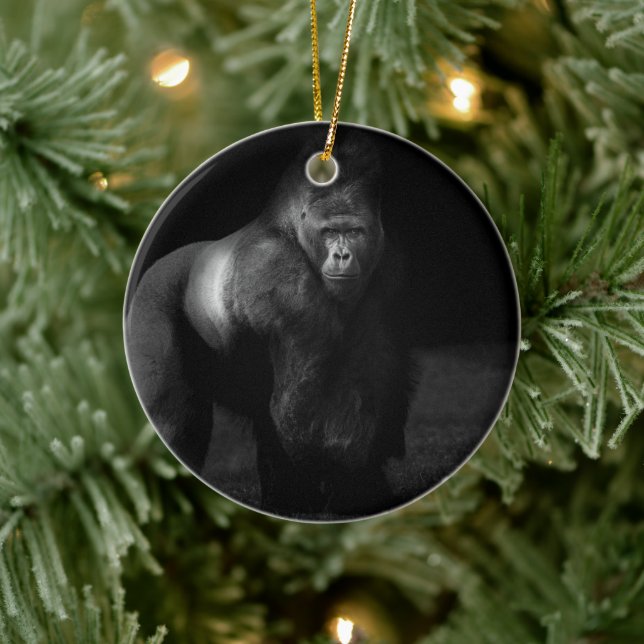 Ornamento De Cerâmica Luz sobre a Força – Gorila Silverback (Árvore)
