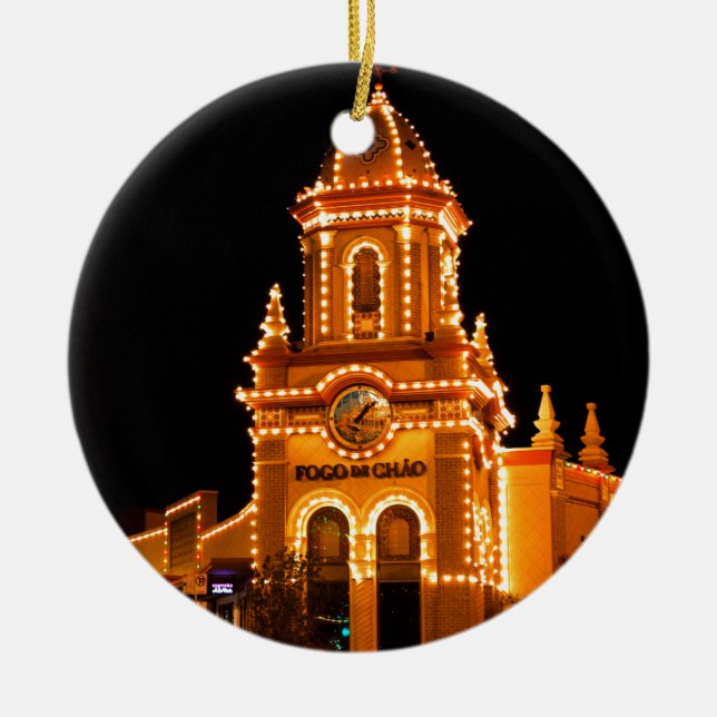 Ornamento De Cerâmica Luzes da plaza (Frente)