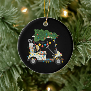 Ornamento De Cerâmica Luzes de Natal para Carrinho de Golfe Árvore de Na