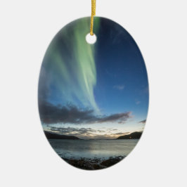 Ornamento De Cerâmica Luzes do norte na Noruega