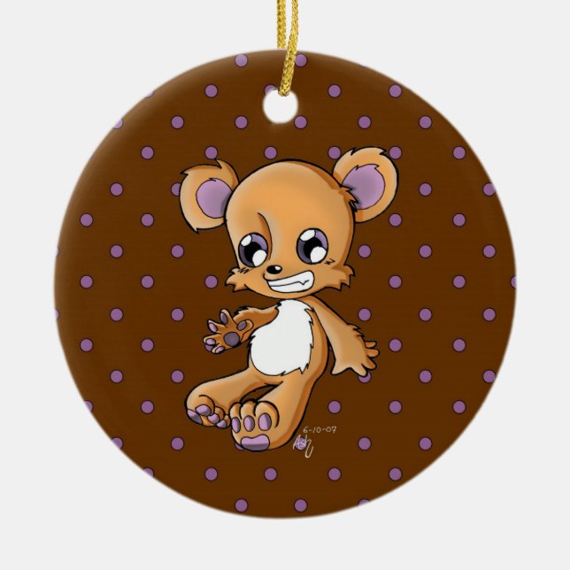 Ornamento De Cerâmica M. Ursinho (Frente)