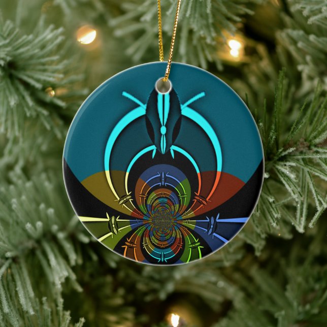 Ornamento De Cerâmica Maasai Colors Hakuna Matata (Árvore)