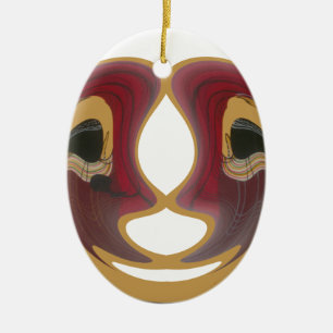 Ornamento De Cerâmica Maasai Tribal Whirl Art Impressão