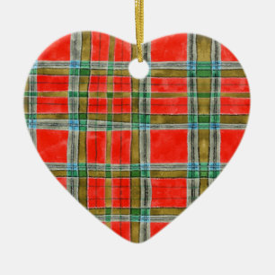 Ornamento De Cerâmica MAC BAIN TARTAN Cerâmica Ornament