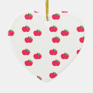 Ornamento De Cerâmica maçã maçãs fruta comida vinha personalizar