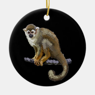 Ornamento De Cerâmica Macaco-de-cheiro
