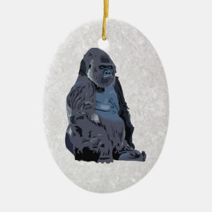 Ornamento De Cerâmica macaco ou gorila