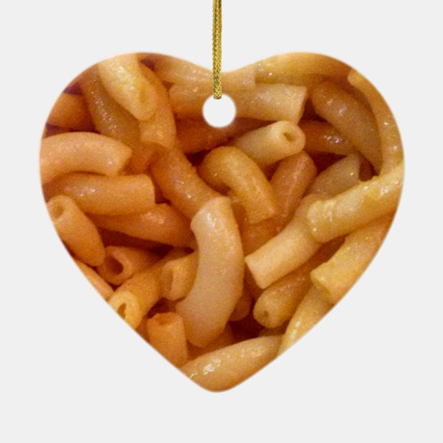 Ornamento De Cerâmica Macarrão e queijo (Verso)