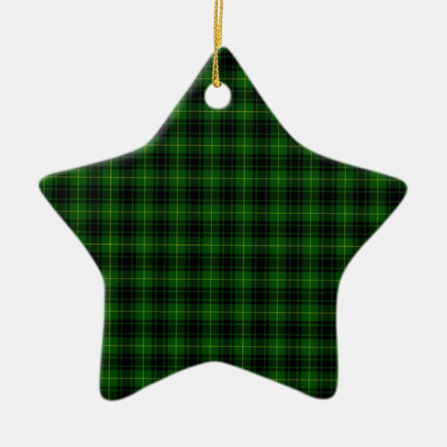 Ornamento De Cerâmica MacArthur Tartan (Frente)