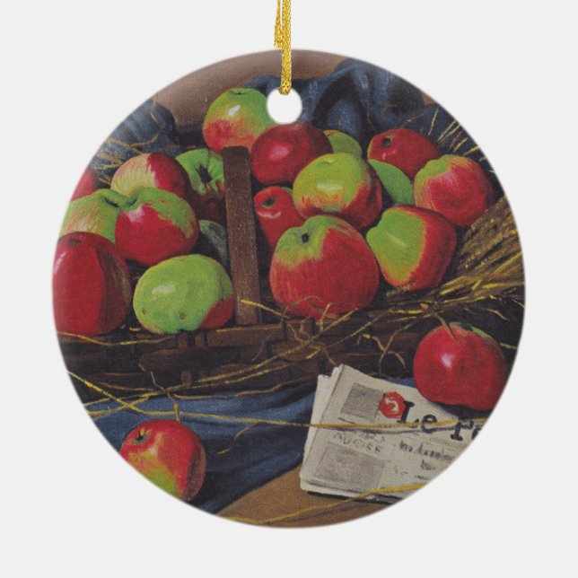 Ornamento De Cerâmica Maçãs (por Félix Vallotton) (Traseira)