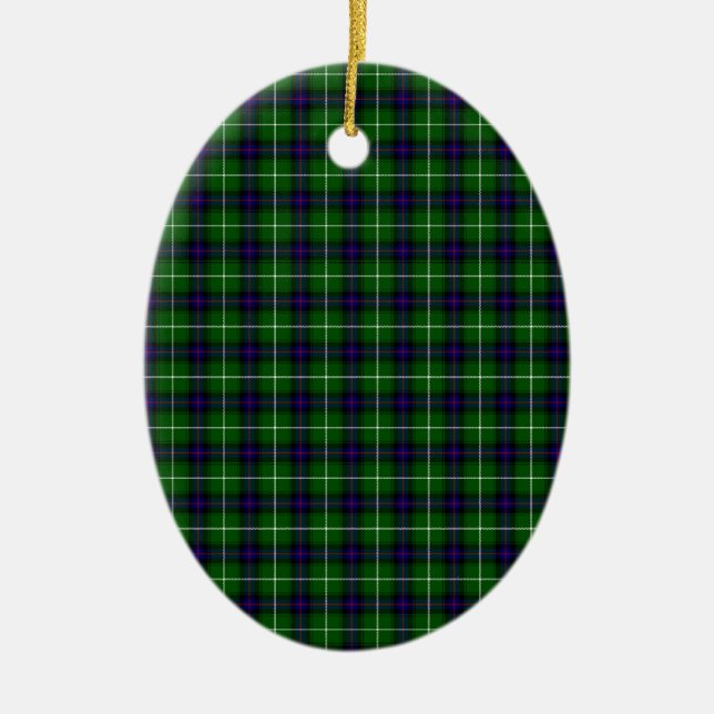 Ornamento De Cerâmica MacDonald Tartan (Frente)