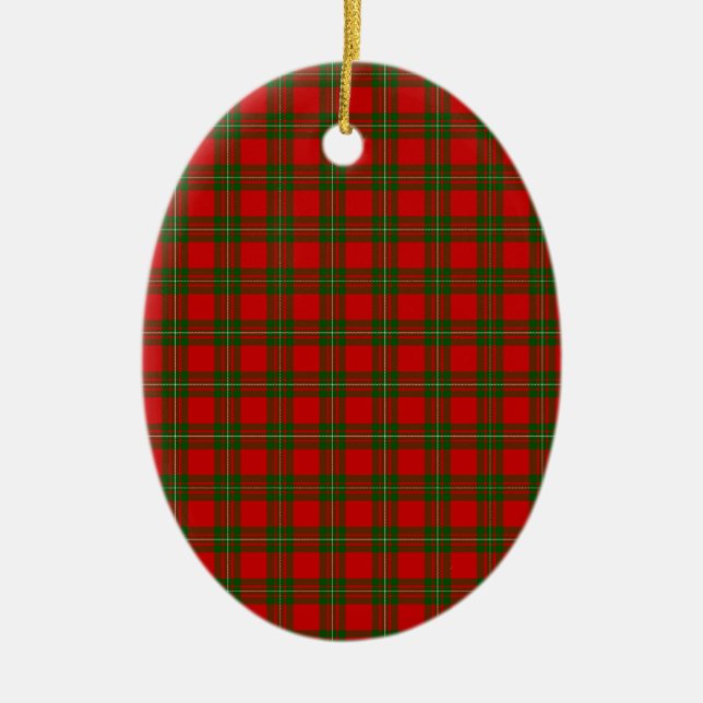 Ornamento De Cerâmica MacGregor Tartan (Frente)