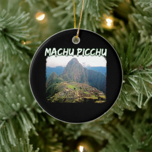 Ornamento De Cerâmica Machu Picchu Peru - Montanha Huayna Picchu