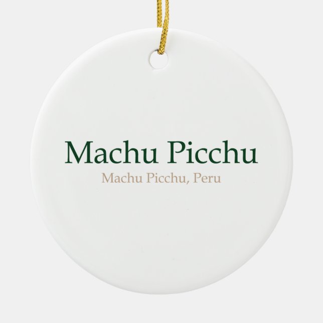 Ornamento De Cerâmica Machu Picchu, PeruMachu Picchu (Frente)