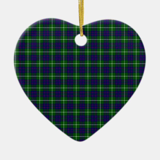 Ornamento De Cerâmica MacIntyre Tartan (Frente)