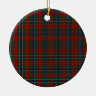 Ornamento De Cerâmica MacLean/Tartan da família clã de McLean
