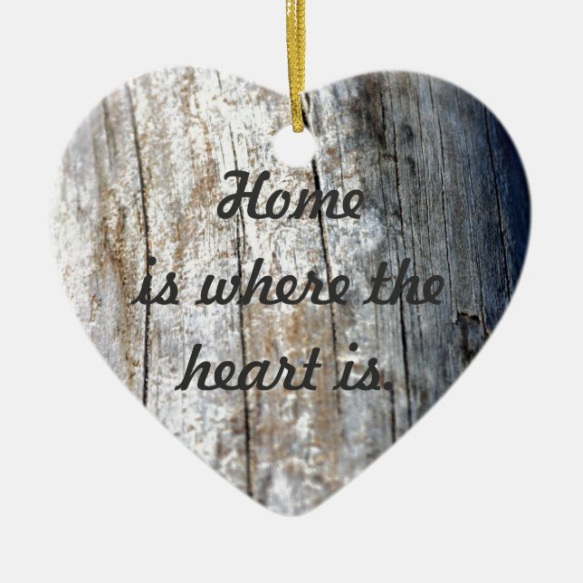 Ornamento De Cerâmica Madeira lançada costa (Frente)