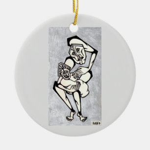 Ornamento De Cerâmica Madonna e Criança: "É sobre amor"