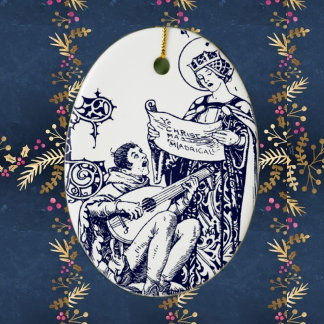 Ornamento De Cerâmica Madrigals para o Natal