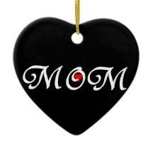 Mãe com coração vermelho