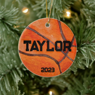 Ornamento De Cerâmica Mãe de basquete personalizada