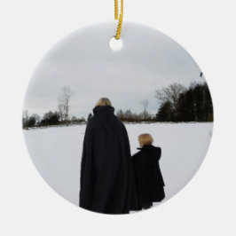 Ornamento De Cerâmica Mãe e filha medievais