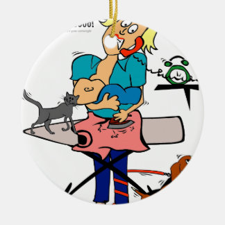 Ornamento De Cerâmica Mãe ocupada