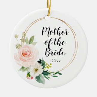 Ornamento De Cerâmica Mãe Personalizada do Cavaleiro do Casamento da Noi