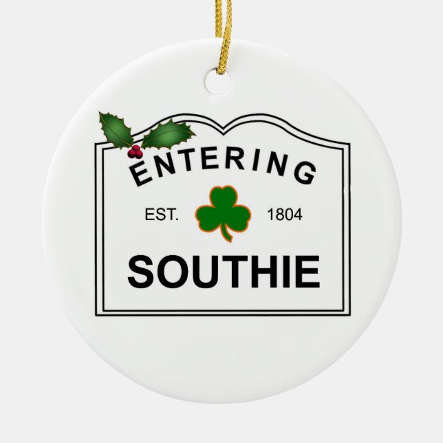 Ornamento De Cerâmica MÃES sul de Boston (Frente)