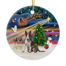 Magia de Natal - Bull Terrier (listrado-branco)