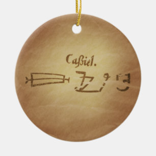 Ornamento De Cerâmica Magic Seal Angel Cassiel Protection Magic Charms