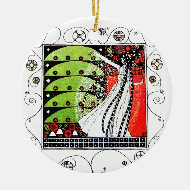 ORNAMENTO DE CERÂMICA MÁGICA DO PRIMAVERA (Frente)