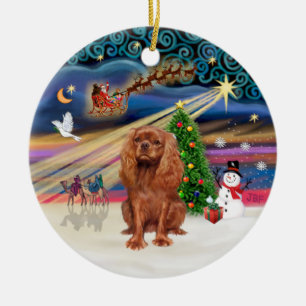 Ornamento De Cerâmica Mágica Xmas - Cavaleiro (Ruby 11)