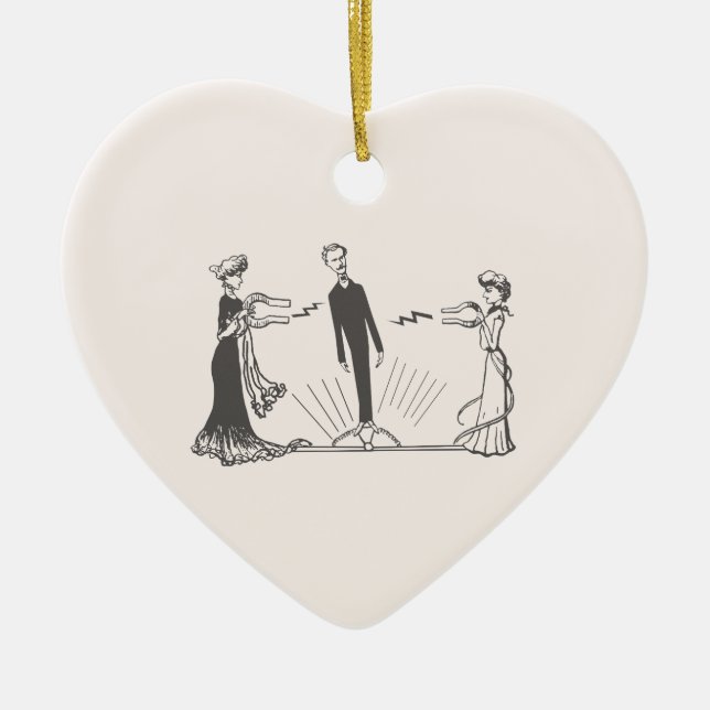 Ornamento De Cerâmica Magnetismo Animal - (Frente)