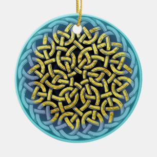 Ornamento De Cerâmica Magnífico Padrão de Arte Vitoriana Elegante Nouvea