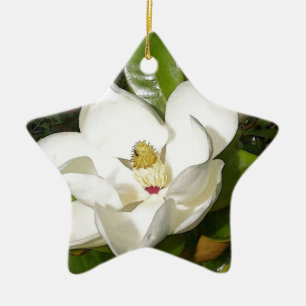 Ornamento De Cerâmica Magnolia Blossom