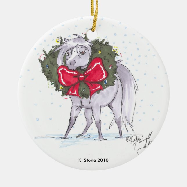 Ornamento De Cerâmica Maio todos seus minis sejam brilhantes (Frente)